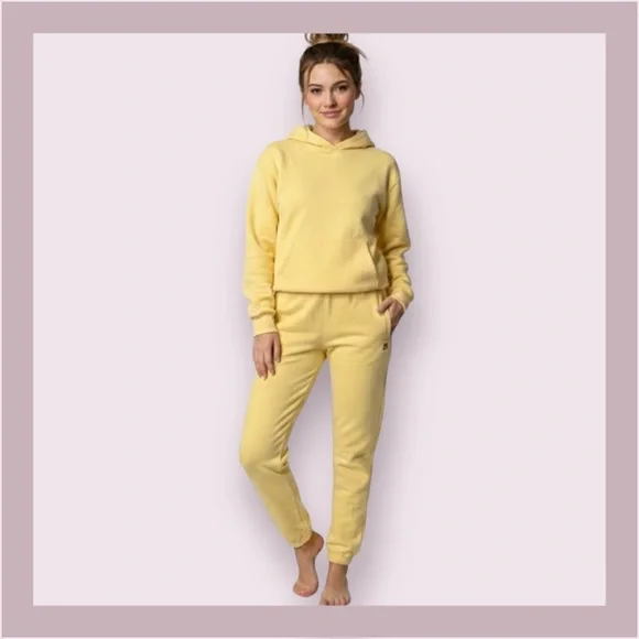 Teddy Fresh Creamy Lemon Classic Sweatpants - Picture 1 of 6